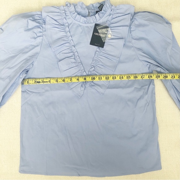 NEW Forever 21 Ruffle Flounce Top - Picture 4 of 7